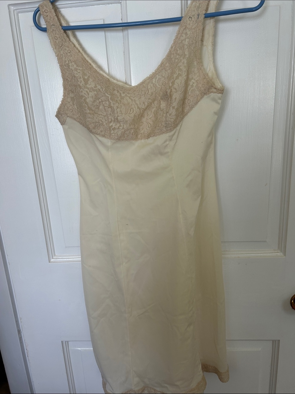 Vintage Ivory Lace Accent Slip